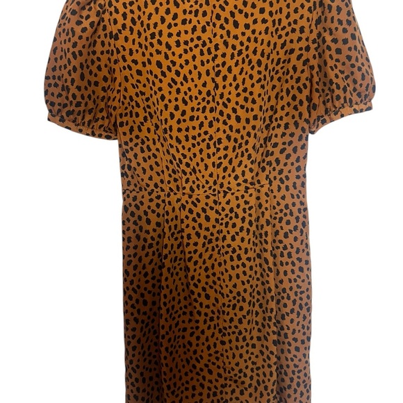 BB Dakota Leopard Puff Sleeve Dress, Size 2, Excellent condition! - Picture 9 of 12